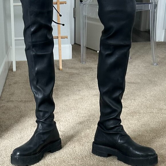 Stuart Weitzman Lowland Ultra Lift Over the Knee Boots size 10 - Picture 3 of 7